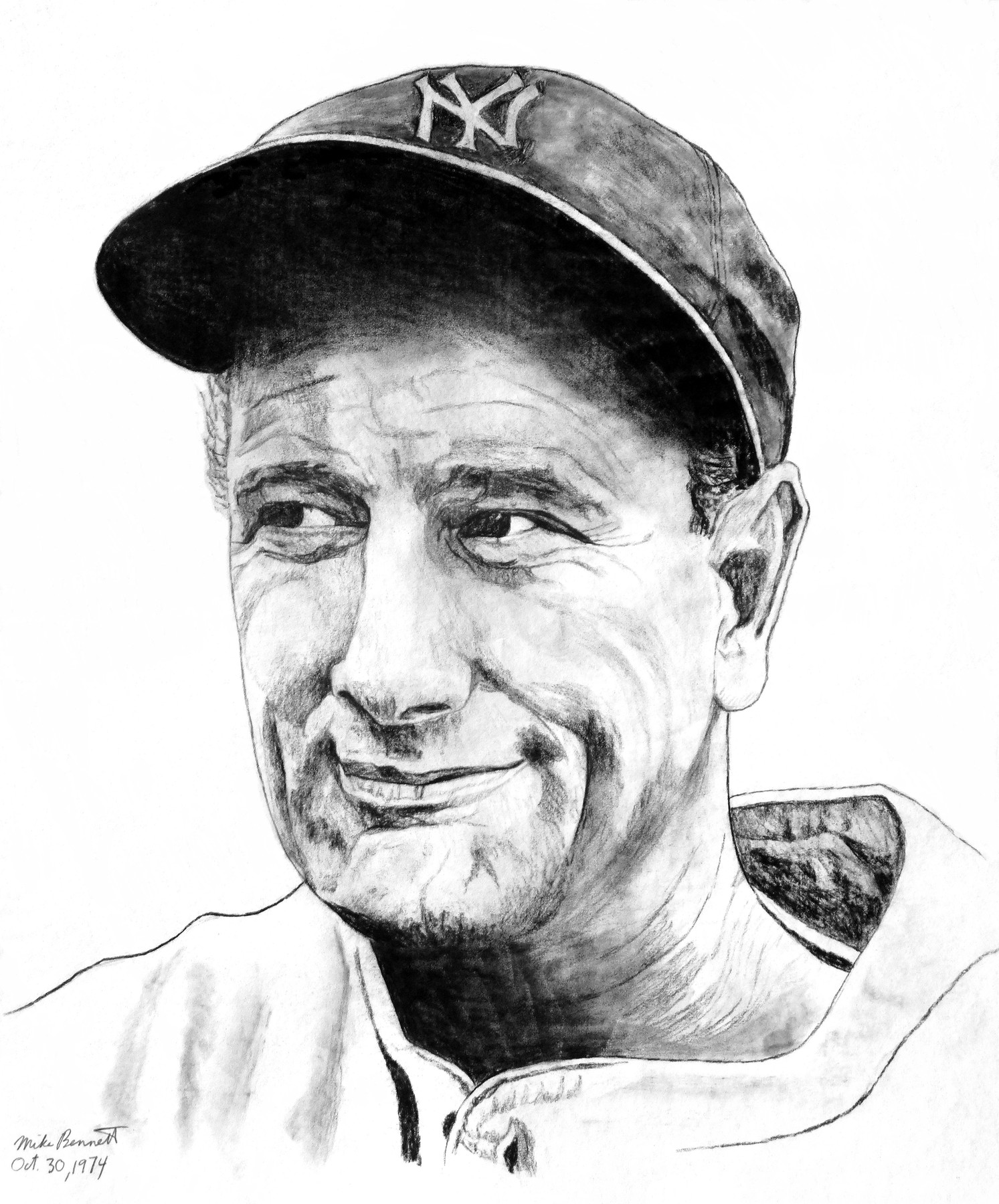 New York Yankees Lou Gehrig 'Luckiest Man' Speech Canvas Print