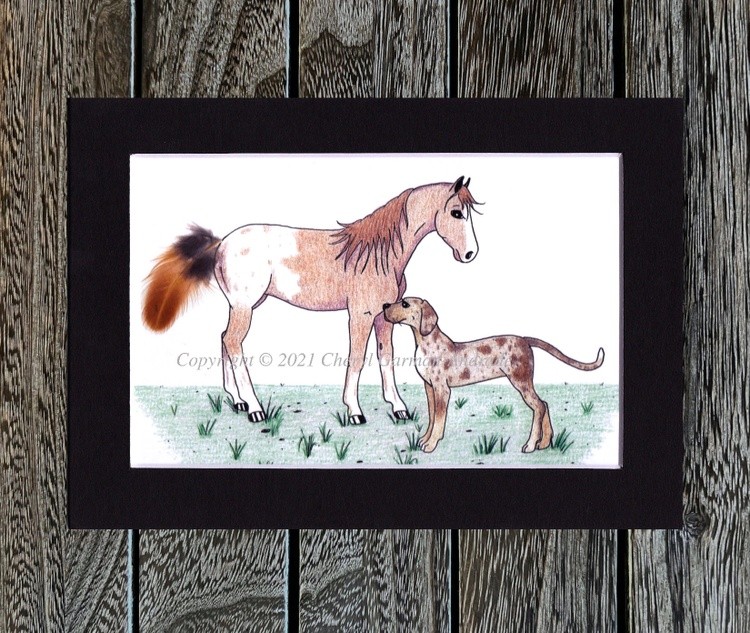 Appaloosa Horse Rearing | Art Board Print